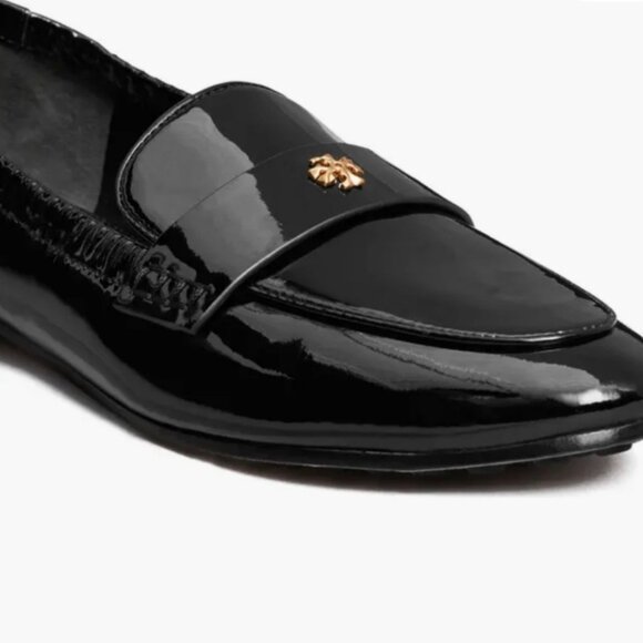 Tory Burch Leather Ballet Loafer Black Patent Women’s 8.5 New in Box - Picture 3 of 15